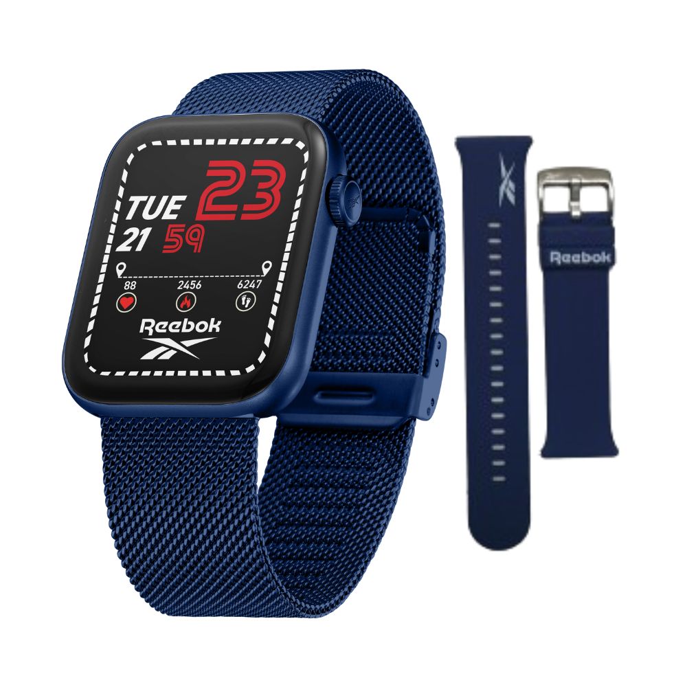 Reebok Relay 3.0 Digital Blue Stainless Steel Strap Men Watch RV-RL3-U0-ANSN-BB