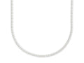 40cm 1mm Width Curb Chain Necklace in Sterling Silver