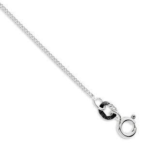 50cm Fine Curb Chain Necklace in Sterling Silver