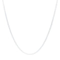 45cm 2mm Width Curb Chain Necklace in Sterling Silver