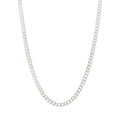 50cm 3mm Width Curb Chain Necklace in Sterling Silver