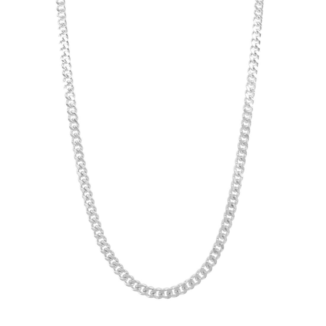 70cm 2.5mm-3mm Curb Chain Necklace in Sterling Silver