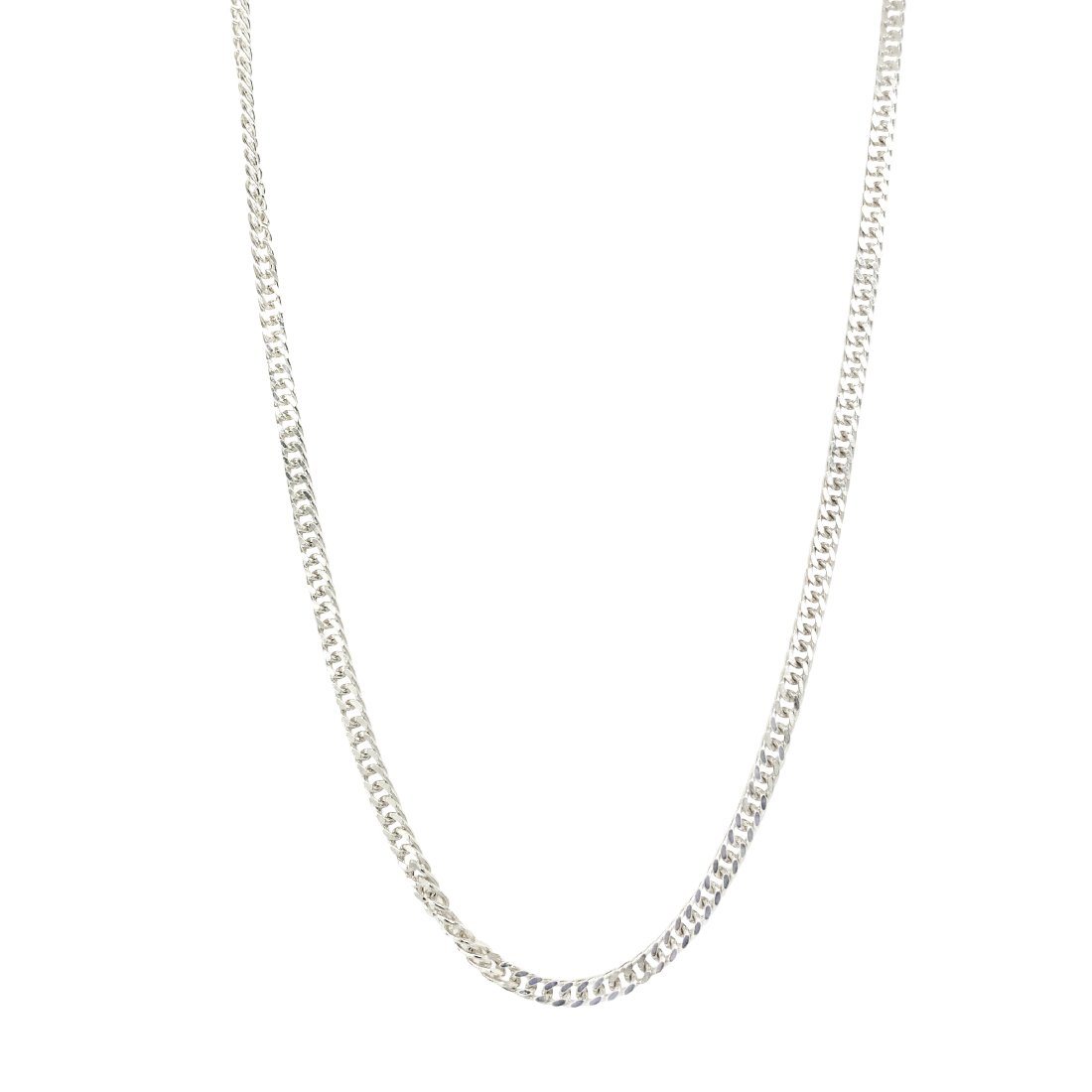 70cm 2mm Width Tight Curb Chain Necklace in Sterling Silver