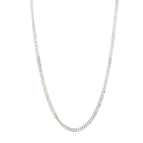 70cm 2mm Width Tight Curb Chain Necklace in Sterling Silver