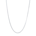 60cm 2mm Width Box Chain Necklace in Sterling Silver