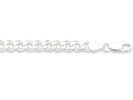 50cm 6.5mm Curb Chain Necklace in Sterling Silver