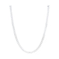 60cm 5.5mm-6mm Curb Chain Necklace in Sterling Silver