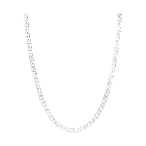 60cm 5.5mm-6mm Curb Chain Necklace in Sterling Silver