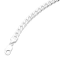 60cm 8mm-8.5mm Curb Chain Necklace in Sterling Silver