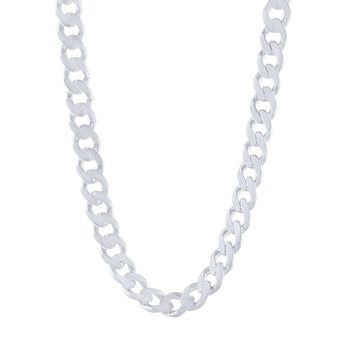 Sterling Silver Large Curb Chain Necklace 60cm