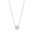 45cm Cubic Zirconia Twist Necklace in Sterling Silver