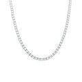 41cm 3mm Claw Set Cubic Zirconia Tennis Necklace in Sterling Silver