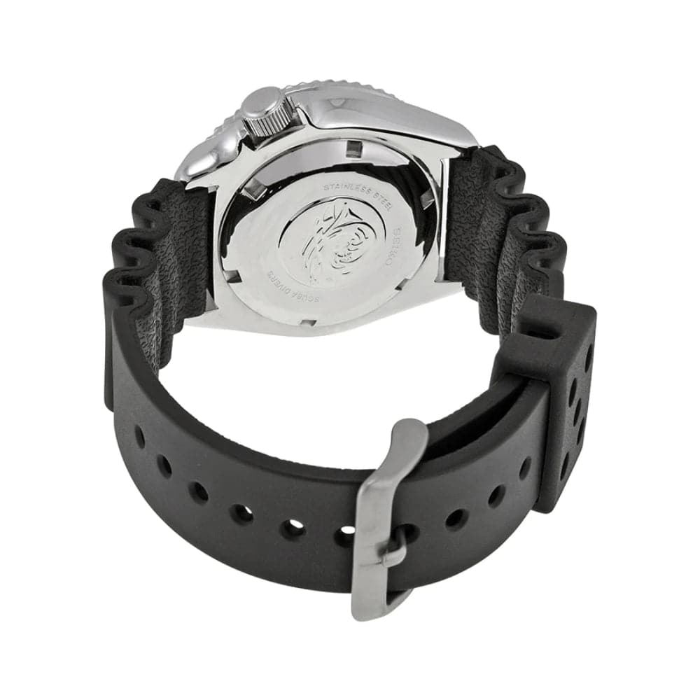 Seiko Diver's Black Dial Silicone Strap Men Watch SKX007K1P