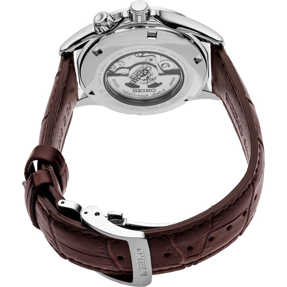 Seiko Prospex Alpinist Brown Leather Strap Men Watch SPB121J1P