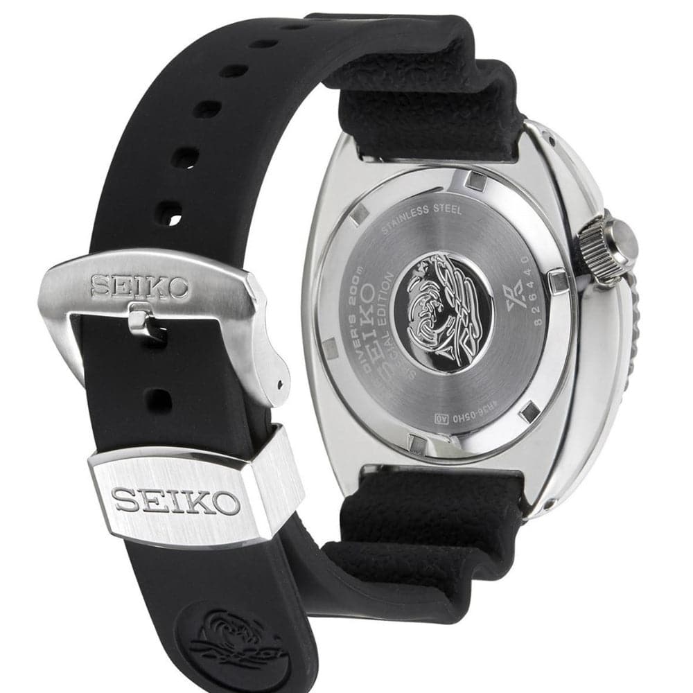Seiko Prospex Black Dial Silicone Strap Men Watch SRPE93K1P