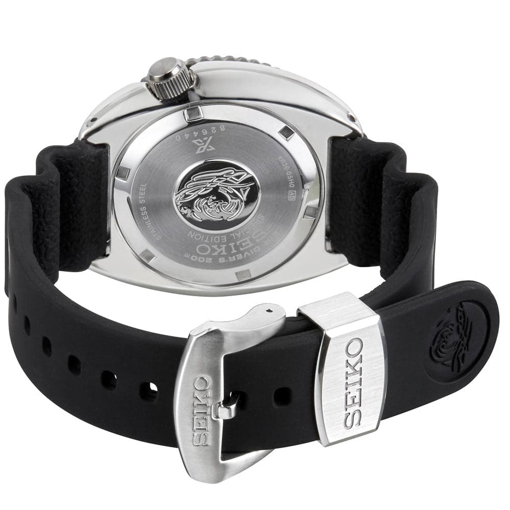 Seiko Prospex Black Dial Silicone Strap Men Watch SRPE93K1P