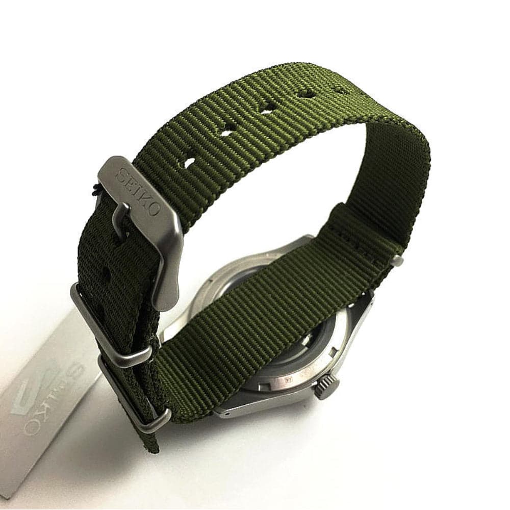 Seiko 5 Green Dial Nylon Strap Men Watch SRPG33K1P