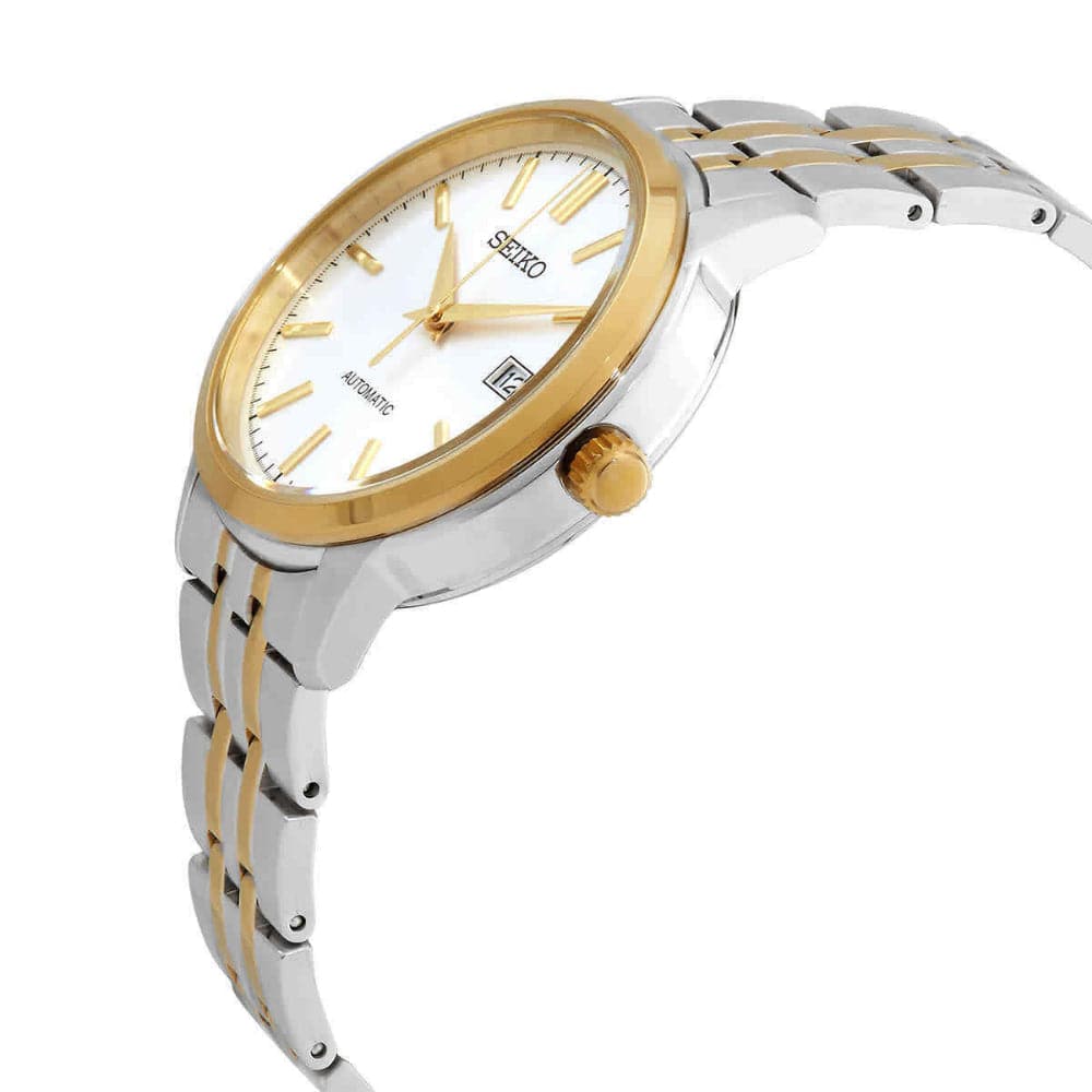 Seiko Automatic Silver Dial Two-Tone Stainless Steel Strap Men Watch SRPH92K1P