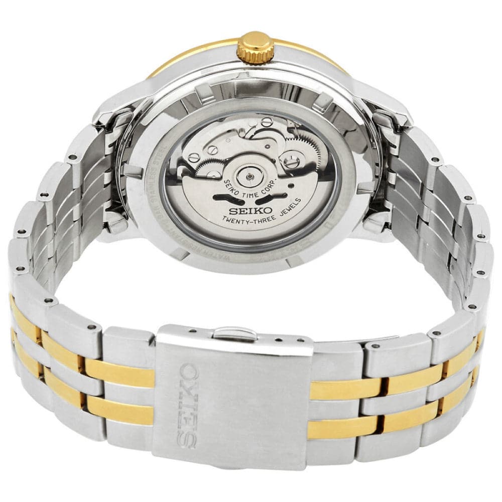 Seiko Automatic Silver Dial Two-Tone Stainless Steel Strap Men Watch SRPH92K1P