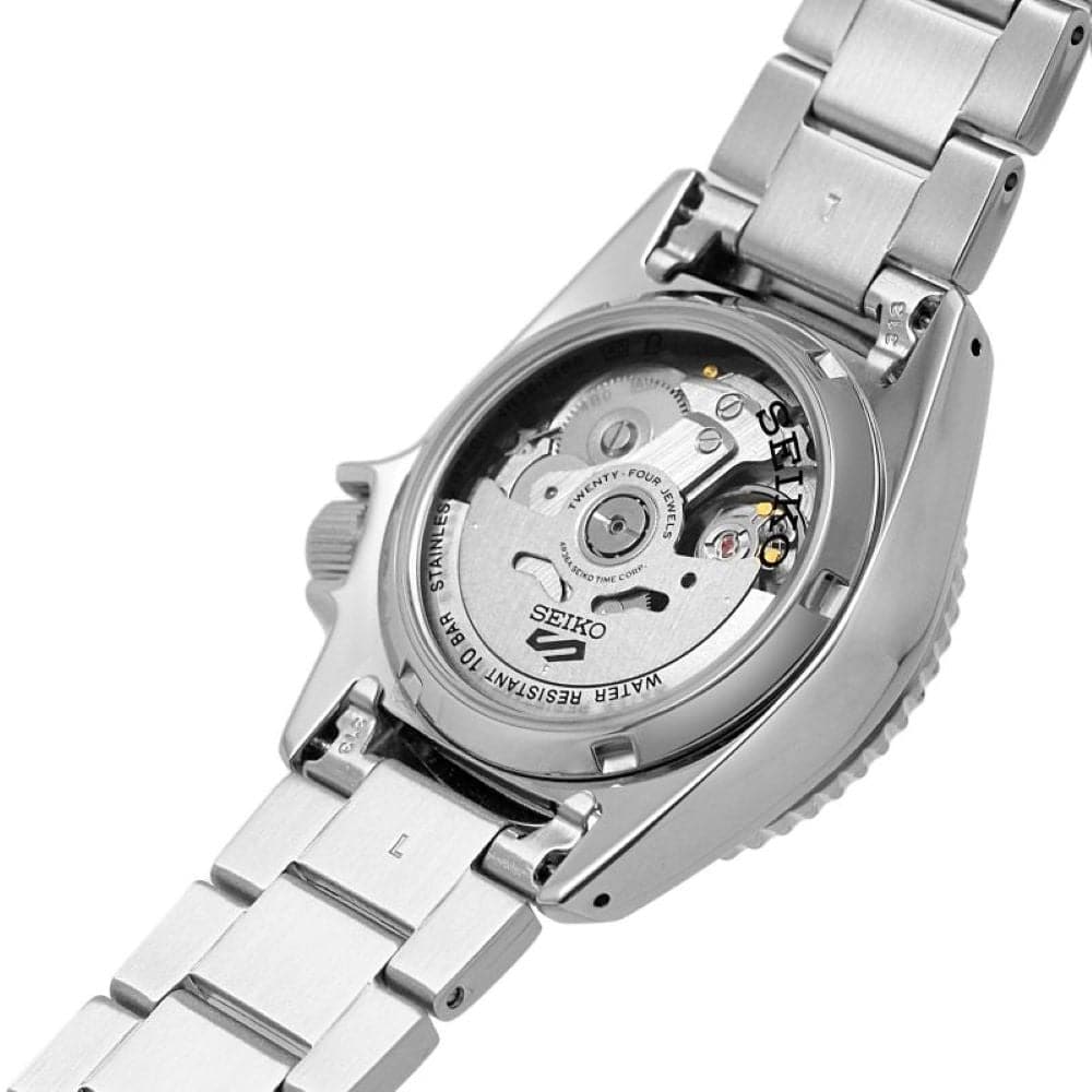 Seiko 5 Sports Silver Stainless Steel Strap Men Watch SRPK31K1P