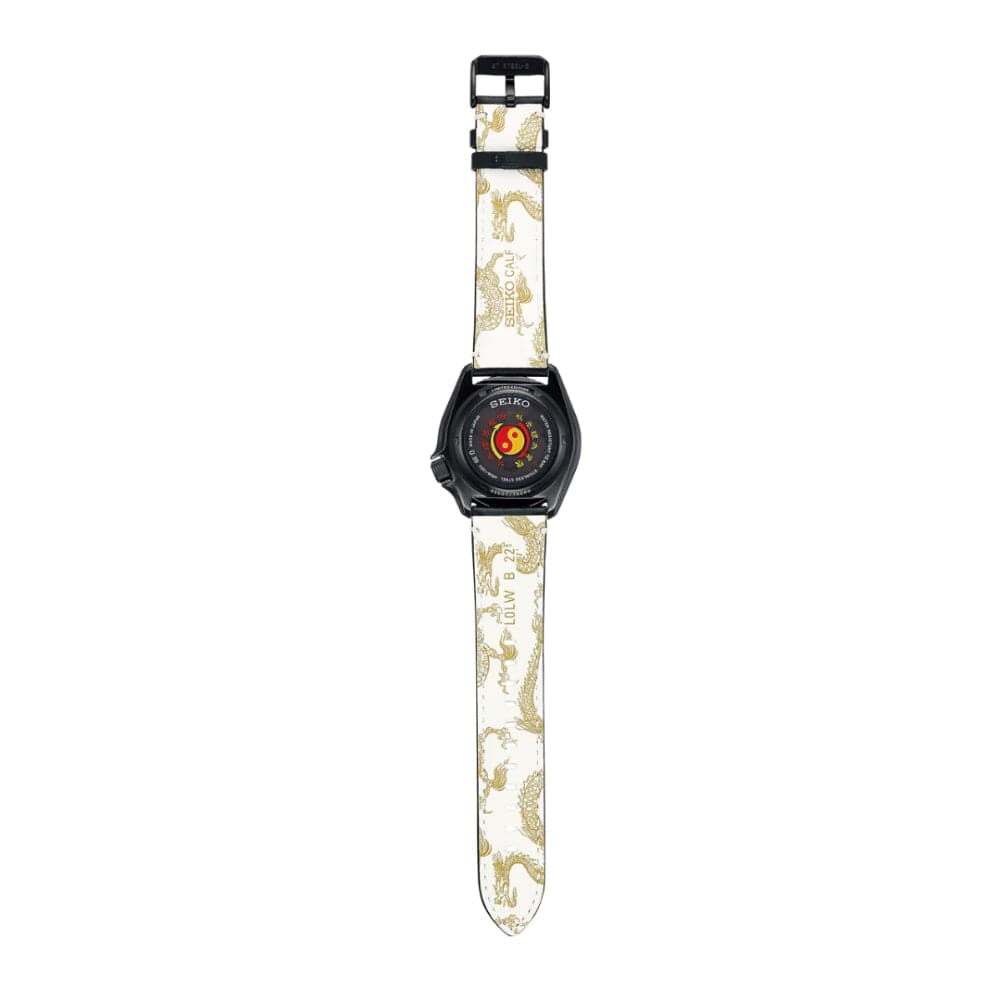 Bruce Lee Black Leather & Nylon Strap Men Watch SRPK39K1