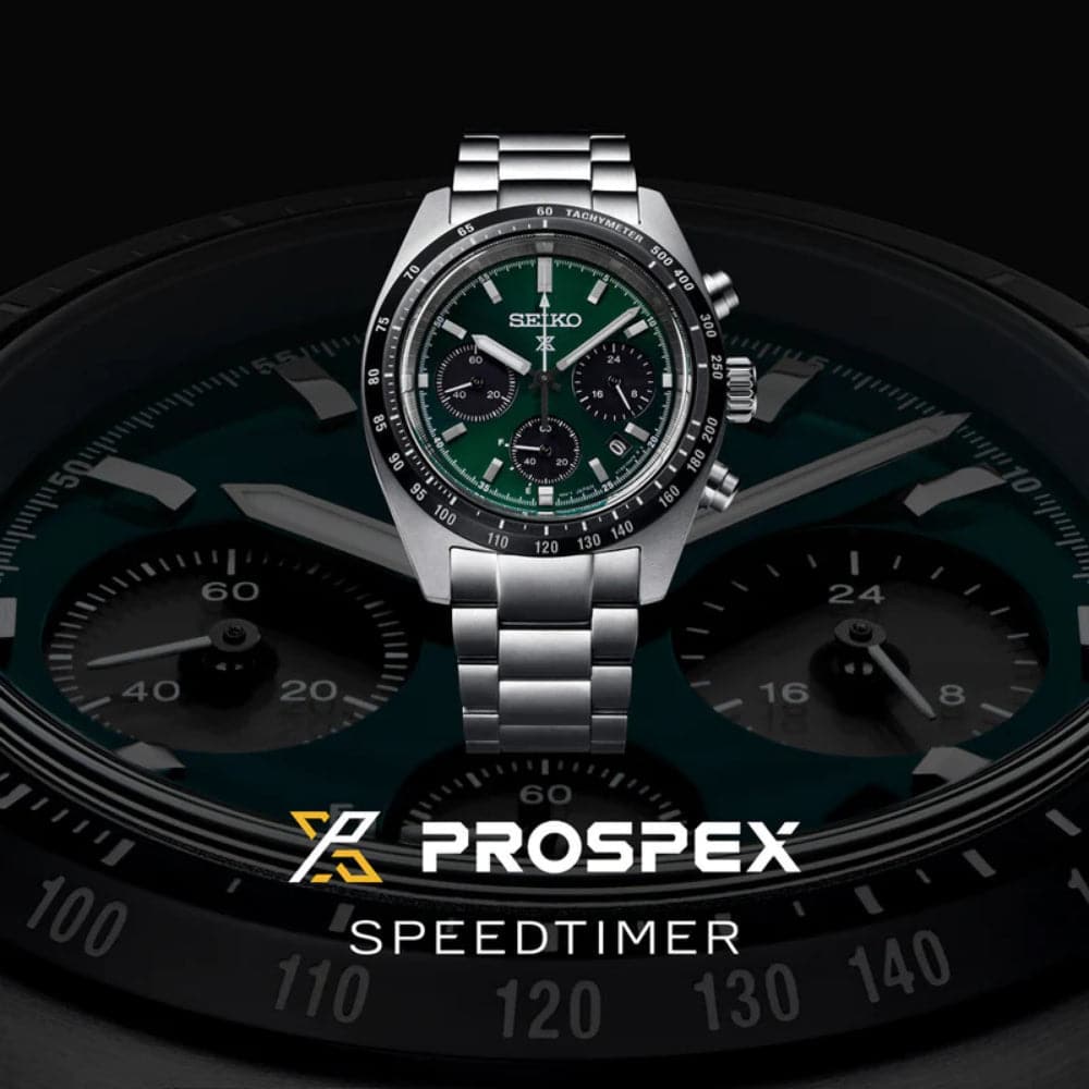 Seiko Prospex Chronograph Silver Stainless Steel Strap Men Watch SSC933P1