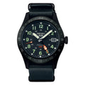 Seiko 5 Sports GMT Automatic Black Dial & Leather Strap Men Watch SSK025K1