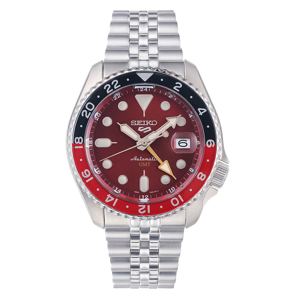 GMT Silver Stainless Steel Strap Men Watch SSK031K1