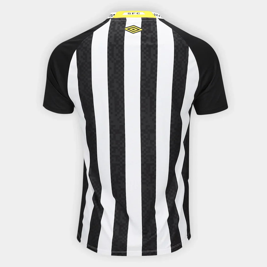 Santos 25/26 Away Jersey - All Sponsors Black - Fan Version