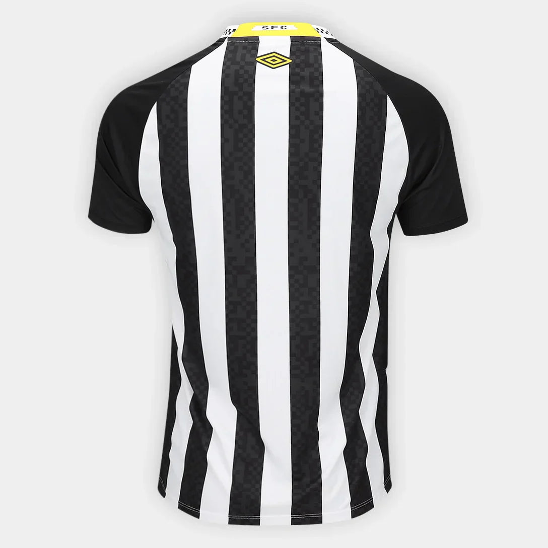 Santos 25/26 Away Jersey - All Sponsors Black - Fan Version