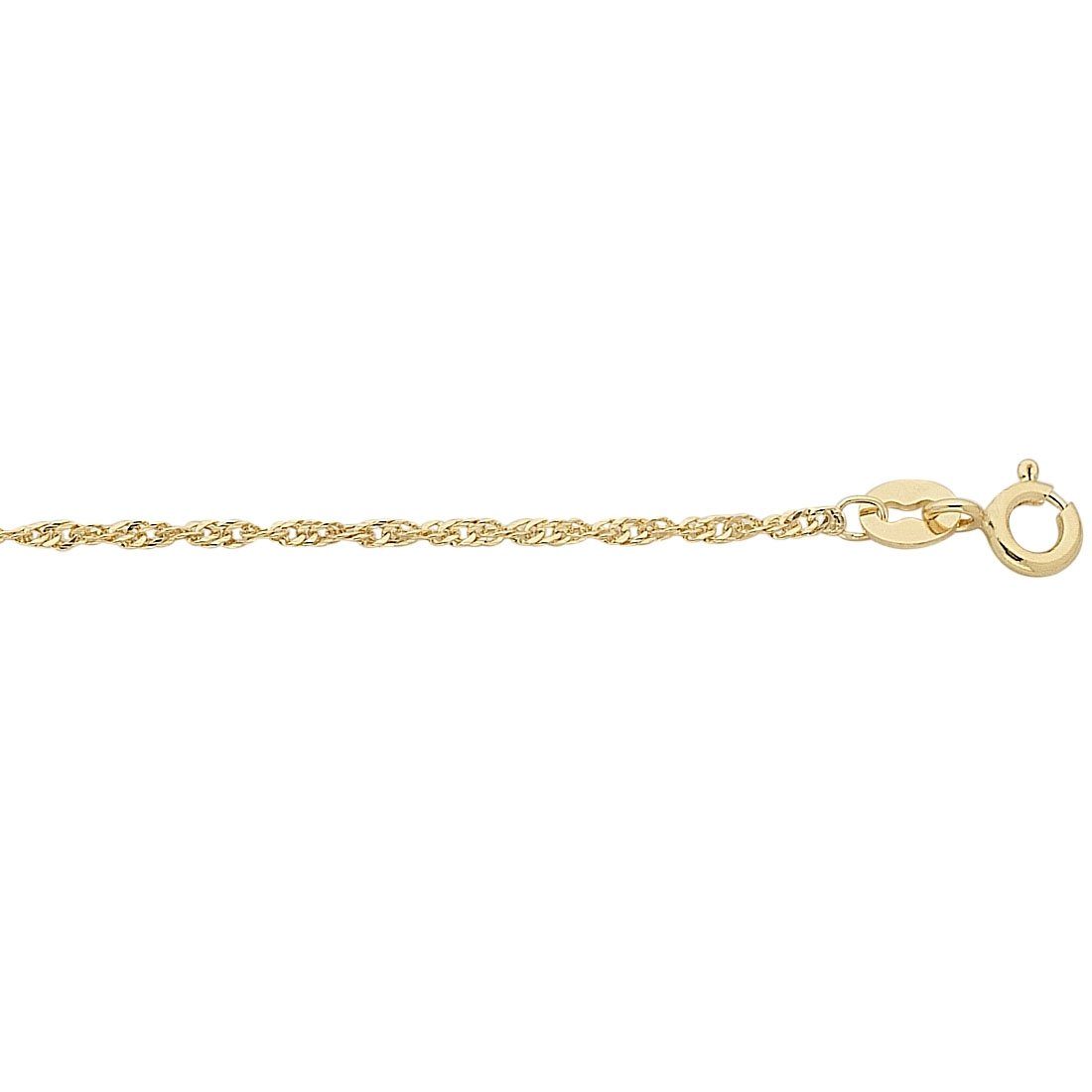 45cm Fine Singapore Chain in 9kt Yellow Gold
