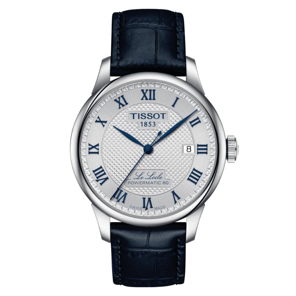 Tissot Le Locle Powermatic Stainless Steel & Leather Strap Men Watch T0064071103303