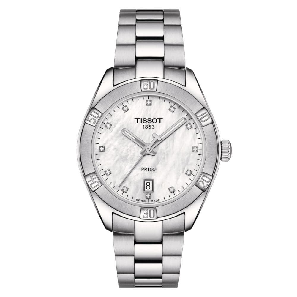 Tissot PR 100 Sport Chic Silver Stainless Steel Strap Women Watch T1019101111600