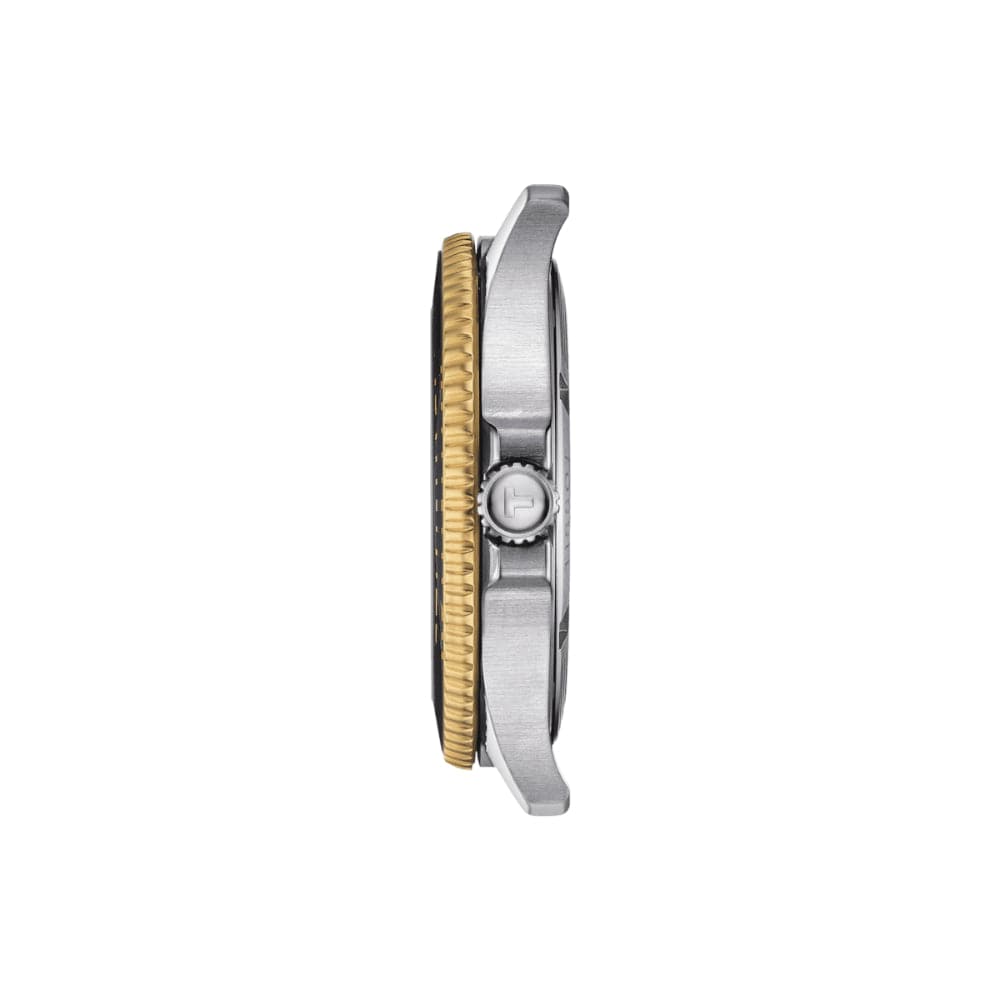 Tissot Seastar Black Dial Two-Tone Stainless Steel Strap Men Watch T1204102205100