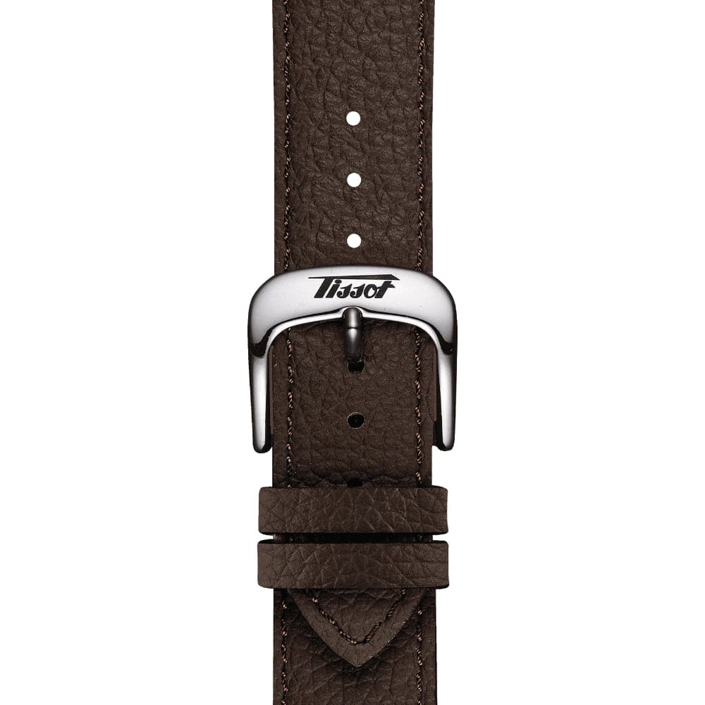 Tissot Heritage Gray Dial Brown Leather Strap Men Watch T1424641606200