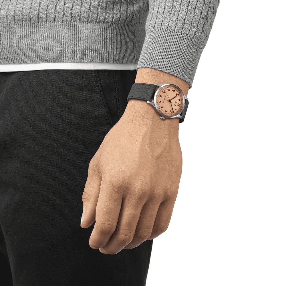 Tissot Heritage Bronze Dial Black Leather Strap Men Watch T1424641633200
