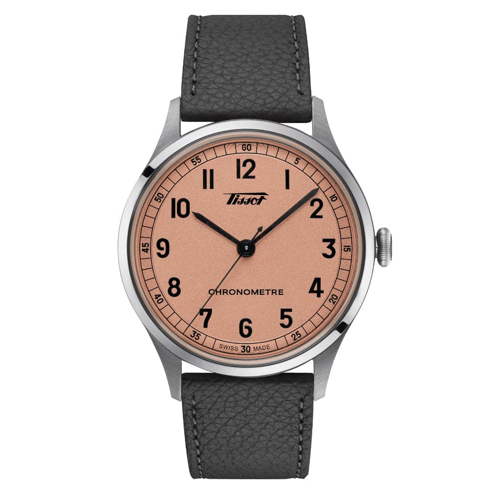 Tissot Heritage Bronze Dial Black Leather Strap Men Watch T1424641633200