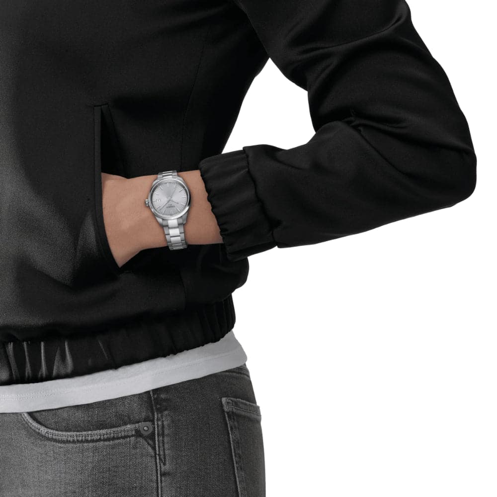 Tissot PR 100 Blue Dial Silver Stainless Steel Strap Women Watch T1502101135100
