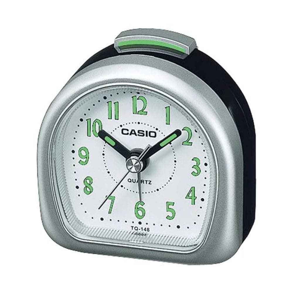 Casio Clock White Dial Alarm Clock TQ-148-8D-P