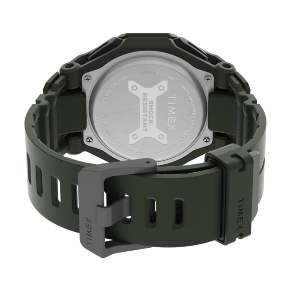 Timex Command Digital-Analogue Green Resin Strap Men Watch TW2V35400