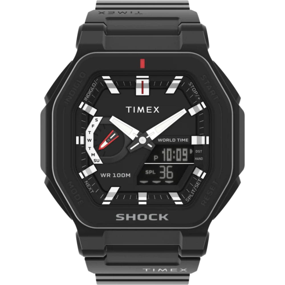 Timex Command Encounter Black Resin Strap Men Watch TW2V35600