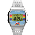 Timex Digital Silver Stainless Steel Strap Unisex Watch TW2V61300