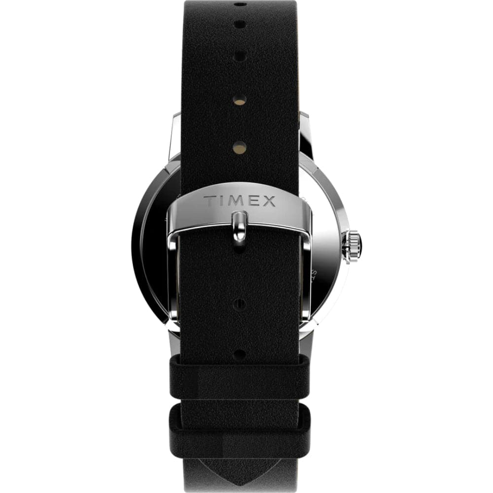 Timex Marlin Snoopy Black Leather Strap Unisex Watch TW2V63200