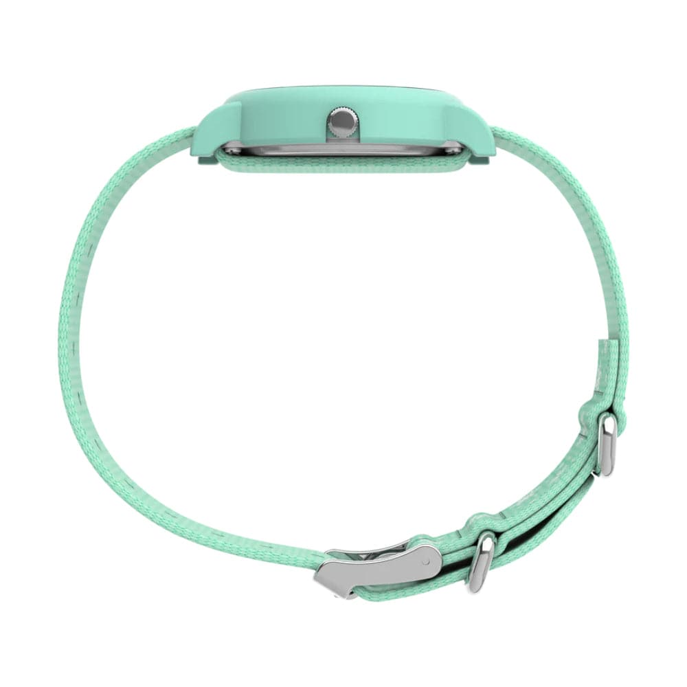 Timex Peanuts Holiday Green Fabric Strap Unisex Watch TW2W24700