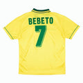 Brazil Home Bebeto 7 Retro Jersey 1994