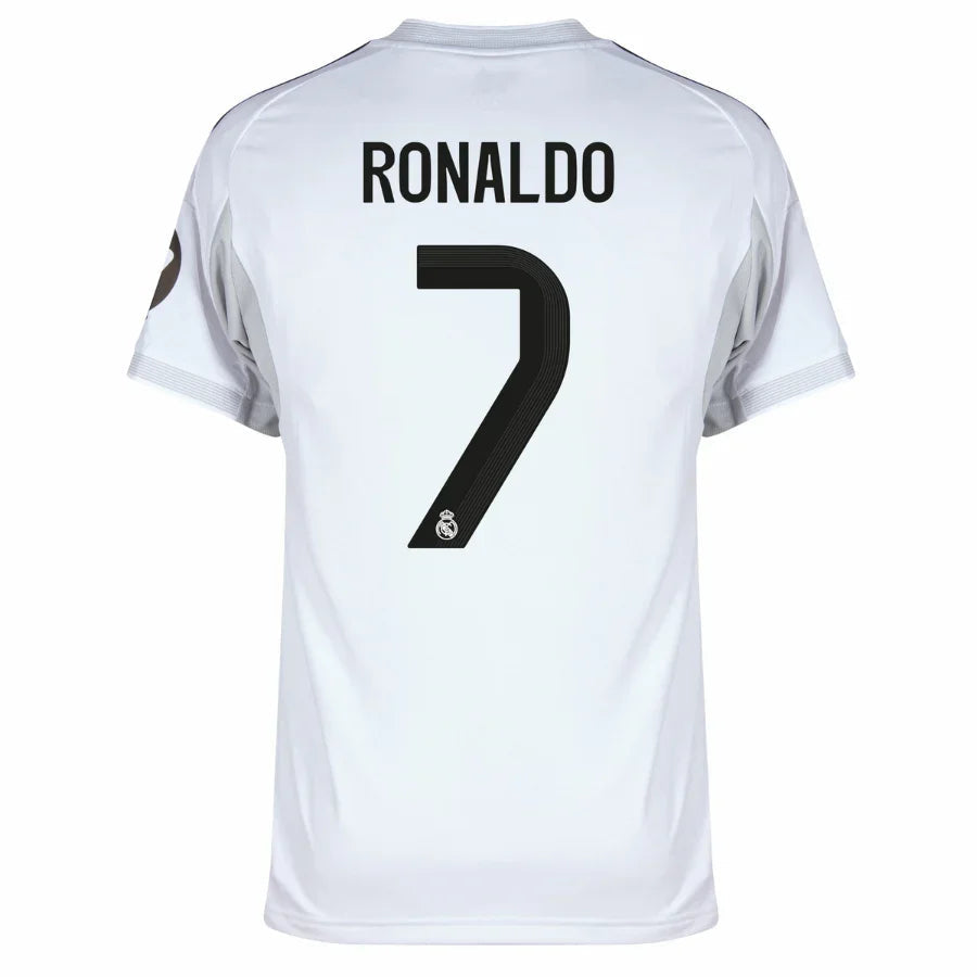 Real Madrid Ronaldo 7 Home Fan Jersey 2025/26 FIFA Intercontinental Champions Patch