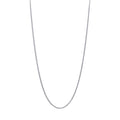 9kt White Gold Diamond Cut Wheat Chain Necklace 50cm