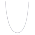 9kt White Gold Fine Diamond Cut Curb Chain Necklace 50cm