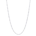 9kt White Gold Fine Singapore Necklace Chain 45cm