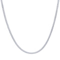 50cm Double Curb Chain in 9kt White Gold